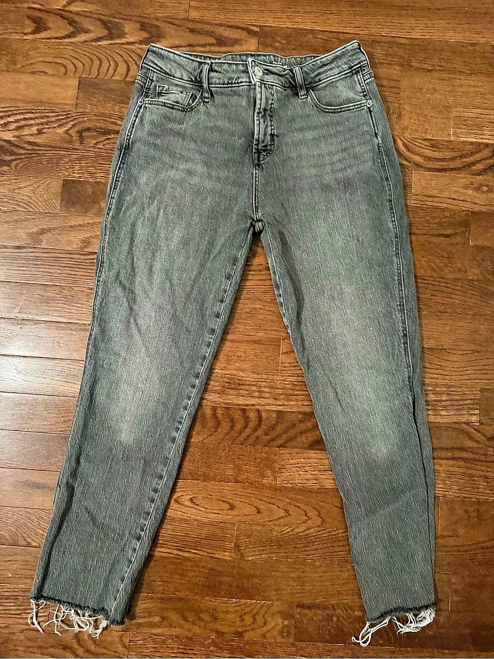 Old Navy High-Rise Vintage Slim Secret-Smooth Pocket Jeans Gray 6